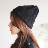 韩国代购基础款毛线帽子女针织细线薄尖尖帽子纯色百搭多色选棉线