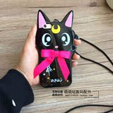 Sailormoon露娜猫iphone6 plus手机壳美少女战士苹果6s保护套黑猫