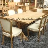 ZZ 039 觅家！出口欧洲/橡木原木色餐桌法式家具超大餐桌-现货