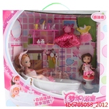 女孩玩具芭比娃娃套装大礼盒婚纱公主梦幻衣橱服过家家洗澡洋娃娃