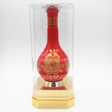 陶瓷酒瓶酒坛 婚庆喜酒瓶 红花郎瓶形 1斤装 可配套透明塑料盒