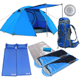 北山狼铝杆帐篷双人双层野外露营帐篷套装防暴雨户外用品登山装备