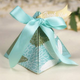 三角形欧式婚庆结婚喜糖盒子韩式纸盒糖果盒碎花蛋糕盒子创意批发