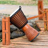 艺相缘丽江手鼓12寸 非洲鼓实木掏空进口羊皮手拍鼓专业派对演奏