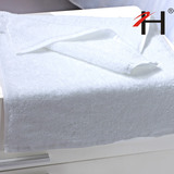 政昊 五星级宾馆酒店专用16s螺旋平织纯棉白色面巾毛巾洗脸巾