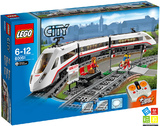 正品LEGO乐高积木 高速客运列车60051 城市高铁 电动遥控火车玩具