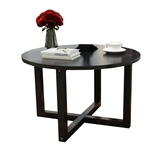 小茶几现代简约客厅小户型简易宜家黑色椭圆形洽谈桌椅组合小圆桌