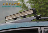 通用型载重越野汽车铝合金LED长条车顶射灯支架行李架横杆横架
