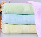竹纤维浴巾抗螨除菌超柔吸水缎档 成人竹炭毛巾纯色提花加厚包邮