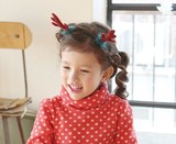 韩国儿童宝宝头箍饰品圣诞节礼物派对麋鹿角发箍兔毛发夹可爱新年