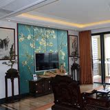 中式软包背景墙定做简约客厅卧室床头电视墙宾馆壁画硬包艺术图