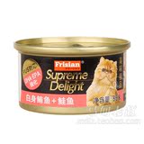 猫罐头湿粮富力鲜极品猫罐头猫缶白身鲔鱼加鲑鱼85g