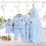 服套装初生满月宝宝棉衣母婴用品秋冬季新生儿礼盒棉服纯棉婴儿衣
