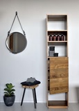 全实木橡木榫卯结构酒柜储藏柜简约现代日式家具支持定制