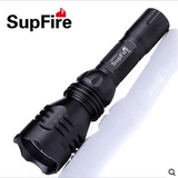 正品SupFire神火Y9强光手电筒Q5灯芯LED可充电家用户外骑行远射