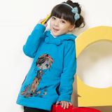 女童卫衣冬装2015新款韩版中大童宝宝外套中长款上衣