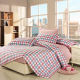 简约全棉四件套博洋家纺 纯床上用品素色被套床单 床品套件多件套