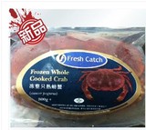熟冻黄金蟹英国进口珍宝蟹面包蟹帝王蟹海鲜母螃蟹每只800克