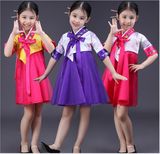 儿童韩服女童装朝鲜族舞蹈 童装女韩服 童装韩服装大长今摄影演出