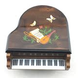 雷曼士正品30音钢琴模型音乐盒卡农八音盒天空之城 定制歌曲刻字