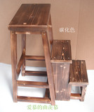 全实木三层楼梯凳阶梯凳两用折叠梯椅家用木梯子