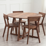 北欧简约家具定制折脚圆餐桌现代简约水曲柳、松木实木圆桌