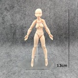 动漫周边 Figma素体吸塑装女性 肌肤色 可动手办公仔模型摆件13cm