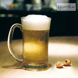 Ocean泰国进口 创意透明玻璃啤酒杯 带把杯子 大容量 大号扎啤杯