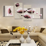 客厅装饰画现代无框画高端纯手工3D立体浮雕挂画 姹紫嫣红