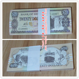 美洲 圭亚那 纸币20元面值 外国纸币收藏钱币外币 100张/整刀批发