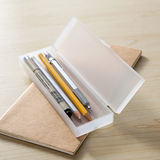 可爱长方形防水便携式多功能化妆品收纳盒学生笔盒文具盒塑料盒