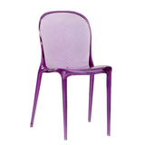 特价小户型彩色亚克力透明餐椅 家用简约宜时尚休闲靠背叠放椅子