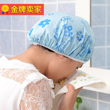 卡通日式加厚浴帽洗澡帽子沐浴帽防水女人厨房防油帽一次性头套