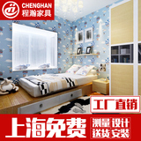 上海实木榻榻米定制衣柜定做整体儿童房地台卧室床多功能家具组合