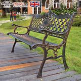 公园椅长椅铸铁实木广场椅防腐木户外休闲座椅别墅花园阳台庭院椅
