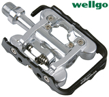 台湾wellgo维格WPD-M17C山地公路自行车锁踏轴承双面两用锁踏装备