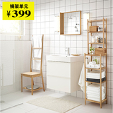 深圳广州宜家家居具代购IKEA罗格朗 搁架单元, 竹浴室置物架收纳
