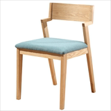 北欧宜家椅子实木餐椅现代休闲餐厅咖啡厅水曲柳扶手餐桌椅子Z型
