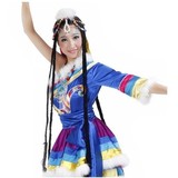 藏服 藏族舞蹈演出服女 民族服装 少数民族服装女装 特价送头饰
