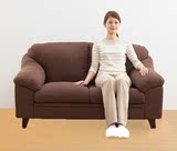 日式时尚小型布艺沙发简易宜家现代单个双人三人创意小沙发椅组合