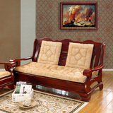 皇室宠儿 长毛绒沙发垫 实木红木沙发垫 防滑加厚保暖硬质棉坐垫