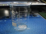 玻璃烧杯 刻度玻璃杯 DIY实验器材 实验仪器 100ml 化学器械 蜀牛