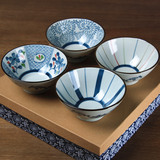和风四季/出口日式餐具/釉下彩陶瓷碗/米饭碗/甜品碗/创意礼盒碗