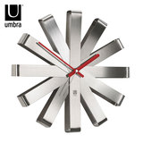 加拿大umbra正品 欧式创意家居 丝带挂钟家庭装饰装修墙面挂钟