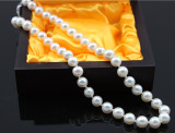 正品 天然珍珠项链 长项链 9-10mm 近正圆 送妈妈礼物