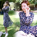 韩国代购2016春夏季太阳的后裔宋慧乔同款修身显瘦连衣裙长裙女装