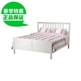 IKEA宜家 正品代购 汉尼斯床架 实木单/双人床儿童床卧室家具