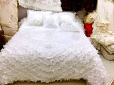 装饰家纺高档欧美床盖被三件套出口品牌床品软装家饰外贸原单蕾丝