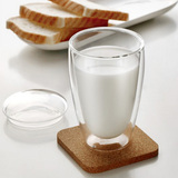 乐怡Vatiri花茶杯光合创意双层玻璃水杯子牛奶果汁杯带盖学生个性
