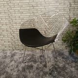 DIAMOND CHAIR个性钢丝椅创意钻石大网椅 欧式电脑椅休闲金属餐椅